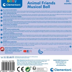 Animal friends Musical ball^Clementoni Clearance