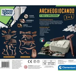 Archeogiocando - T-rex e Smilodon 2in1^Clementoni Sale