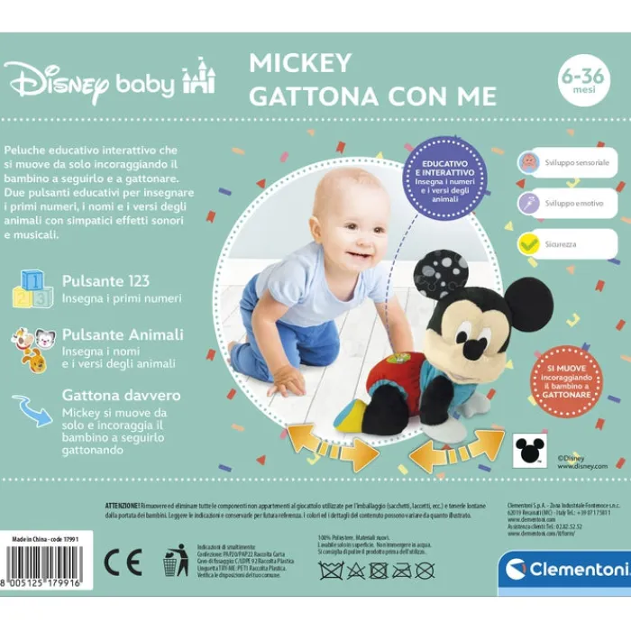 Baby Mickey Gattona con me^Clementoni New