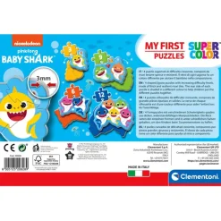 Baby Shark - 1x3 + 1x6 + 1x9 + 1x12 pezzi^Clementoni New
