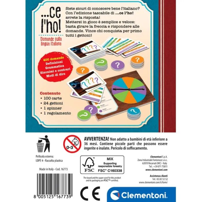 Ce l'ho - Edizione Tascabile^Clementoni Outlet