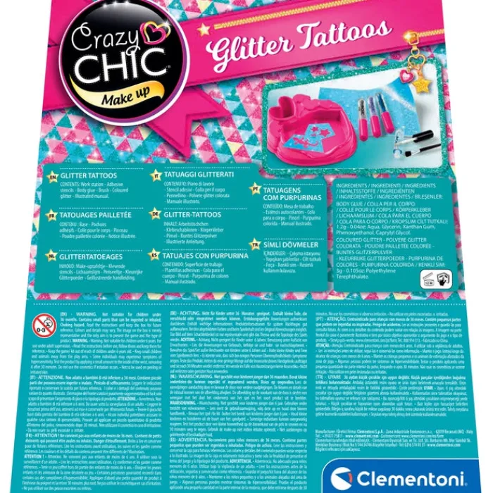 Crazy Chic - Glitter Tatoo^Clementoni Outlet