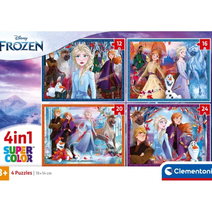 Frozen - 1x12 + 1x16 + 1x20 + 1x24 pezzi^Clementoni New