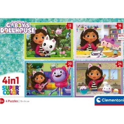 Gabby's Dollhouse - 1x12 + 1x16 + 1x20 + 1x24 pezzi^Clementoni Hot