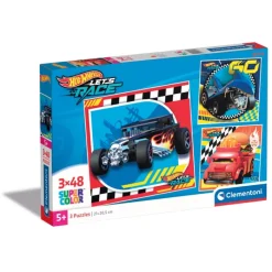 Hot WheelsTM - 3x48 pezzi^Clementoni New