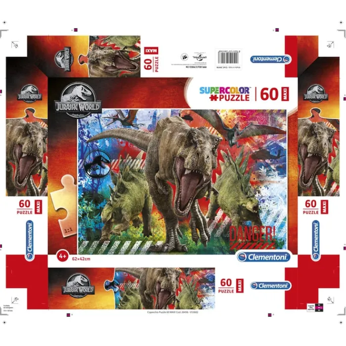 Jurassic World - 60 pezzi^Clementoni Discount