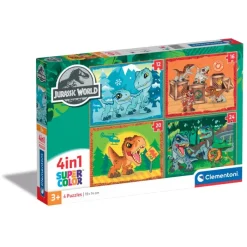 Jurassic World - 1x12 + 1x16 + 1x20 + 1x24 pezzi^Clementoni Online