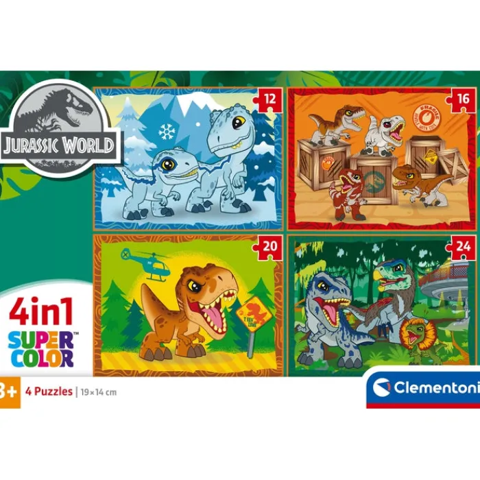 Jurassic World - 1x12 + 1x16 + 1x20 + 1x24 pezzi^Clementoni Online