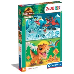 Jurassic World - 2x20 pezzi^Clementoni New