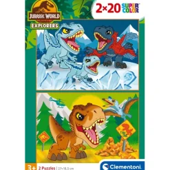 Jurassic World - 2x20 pezzi^Clementoni New
