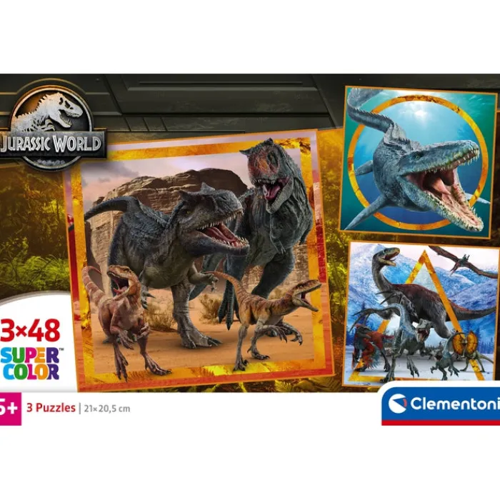 Jurassic World - 3x48 pezzi^Clementoni Discount