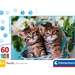 Lovely Kitty Twins - 60 pezzi^Clementoni