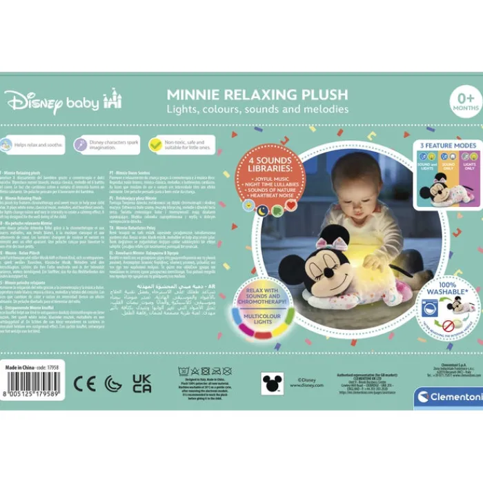 Minnie Relaxing Plush - Lights, colours and melodies^Clementoni Hot