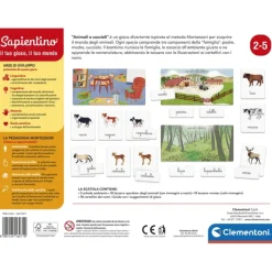 Montessori - Gli animali e i loro cuccioli^Clementoni Discount