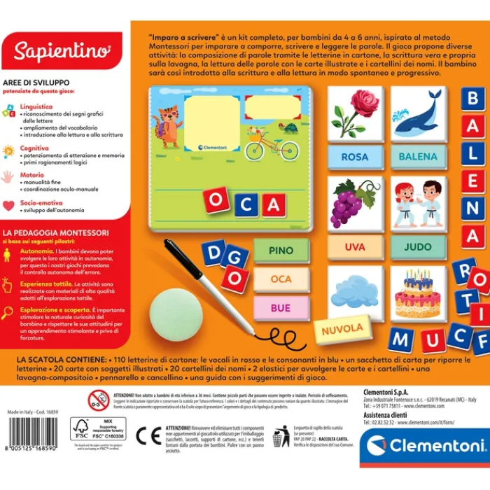 Montessori - Imparo a scrivere^Clementoni Outlet