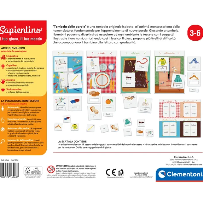 Montessori - Tombola delle parole^Clementoni Discount