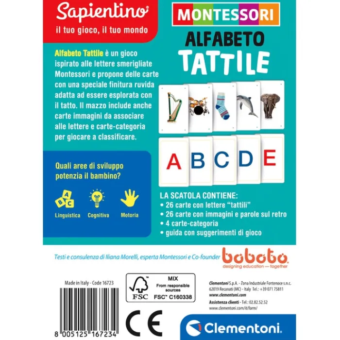 Montessori carte - Alfabeto tattile^Clementoni Clearance