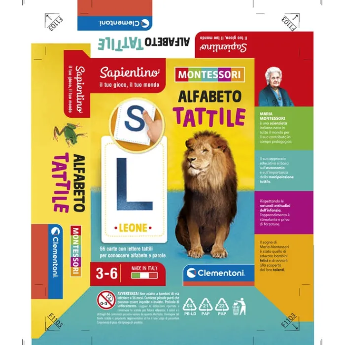 Montessori carte - Alfabeto tattile^Clementoni Clearance
