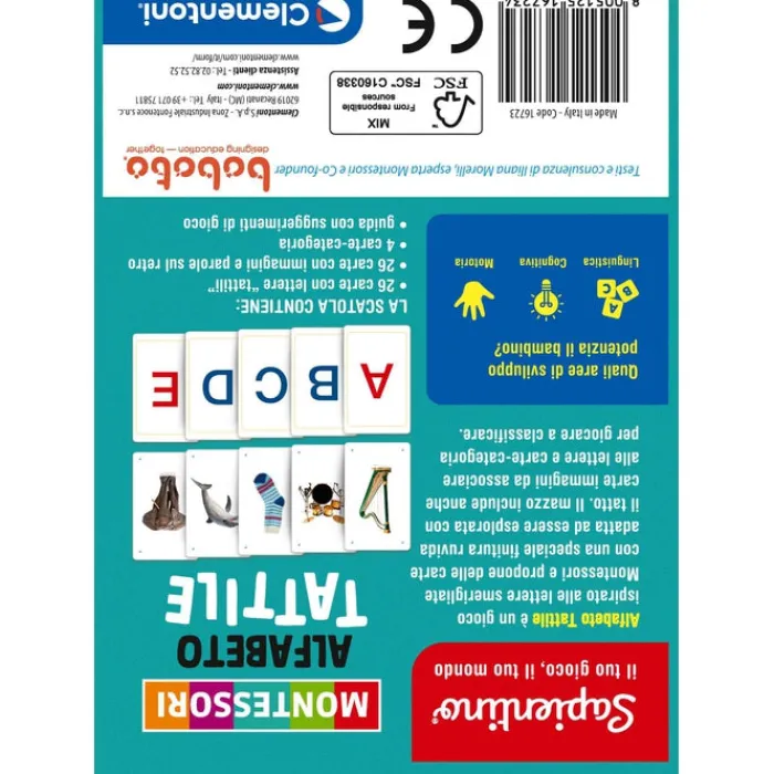 Montessori carte - Alfabeto tattile^Clementoni Clearance