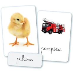 Montessori carte - Prime parole^Clementoni New