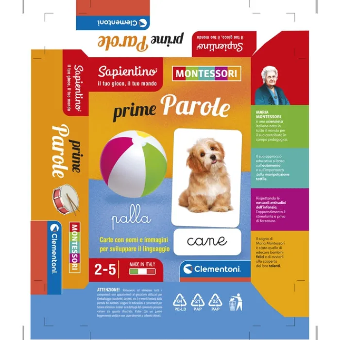Montessori carte - Prime parole^Clementoni New