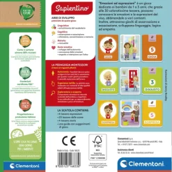 Montessori Flashcards - Emozioni ed Espressioni^Clementoni Clearance
