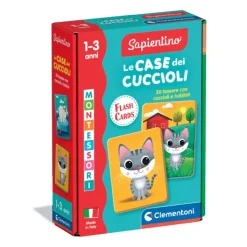 Montessori Flashcards - Le case dei Cuccioli^Clementoni Sale