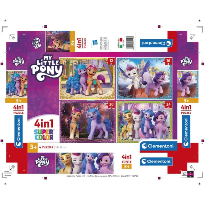 My Little Pony - 1x12 + 1x16 + 1x20 + 1x24 pezzi^Clementoni Online