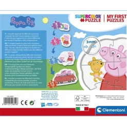 Peppa Pig - 1x3 + 1x6 + 1x9 + 1x12 pezzi^Clementoni