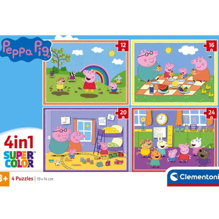 Peppa Pig - 1x12 + 1x16 + 1x20 + 1x24 pezzi^Clementoni Clearance