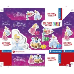 Princess - 1x3 + 1x6 + 1x9 + 1x12 pezzi^Clementoni Discount