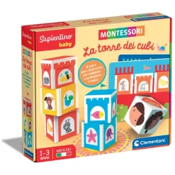 Sapientino Baby Montessori - La torre dei cubi^Clementoni Clearance