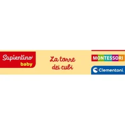 Sapientino Baby Montessori - La torre dei cubi^Clementoni Clearance