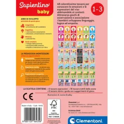 Sapientino Baby Montessori - Carte Emozioni ed Espressioni^Clementoni Sale