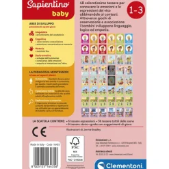 Sapientino Baby Montessori - Carte Emozioni ed Espressioni^Clementoni Sale