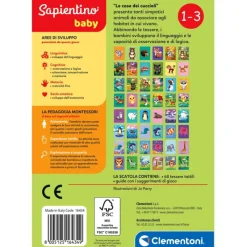 Sapientino Baby Montessori - Carte Le case dei Cuccioli^Clementoni Online