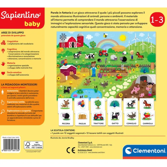 Sapientino Baby Montessori - Parole in fattoria^Clementoni Sale