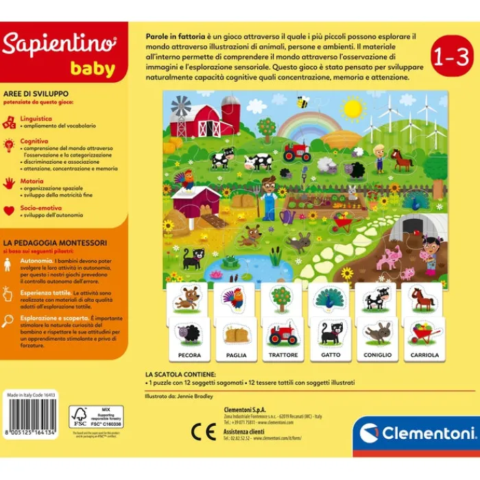 Sapientino Baby Montessori - Parole in fattoria^Clementoni Sale