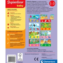 Sapientino Baby Montessori - Animali e sagome^Clementoni