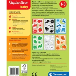 Sapientino Baby Montessori - Parole e colori^Clementoni Outlet