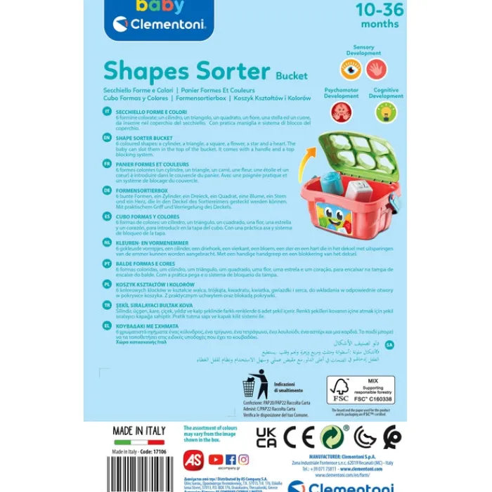 Shapes Sorter Bucket^Clementoni Outlet