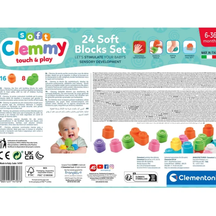 Soft Clemmy - Confezione 24 Mattoncini^Clementoni Sale