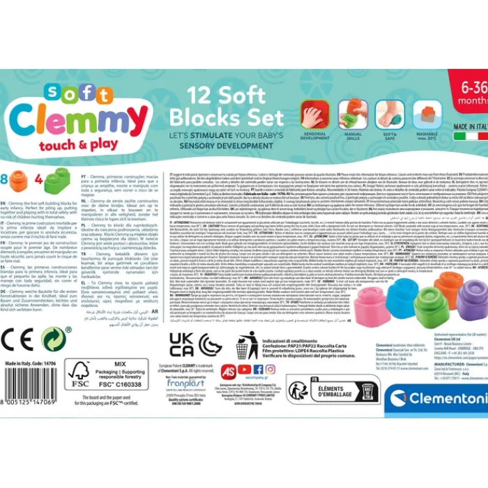 Soft Clemmy - Confezione 12 Mattoncini^Clementoni Hot