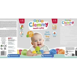 Soft Clemmy - Sacca 20 Mattoncini^Clementoni Clearance