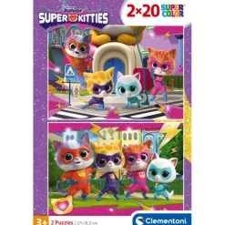 SuperKitties - 2x20 pezzi^Clementoni Best