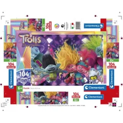 Trolls 3 - 104 pezzi^Clementoni Outlet
