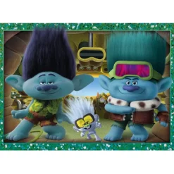 Trolls 3 - 1x12 + 1x16 + 1x20 + 1x24 pezzi^Clementoni New
