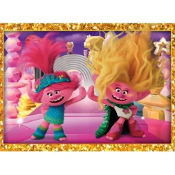Trolls 3 - 1x12 + 1x16 + 1x20 + 1x24 pezzi^Clementoni New