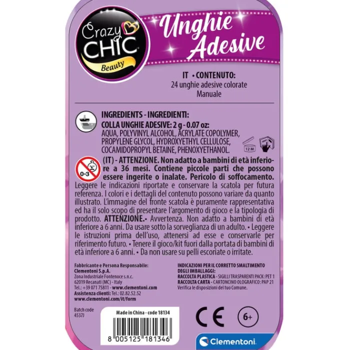 Unghie Finte Adesive - BUTTERFLY^Clementoni Hot
