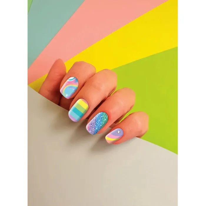 Unghie Finte Adesive - RAINBOW^Clementoni Outlet